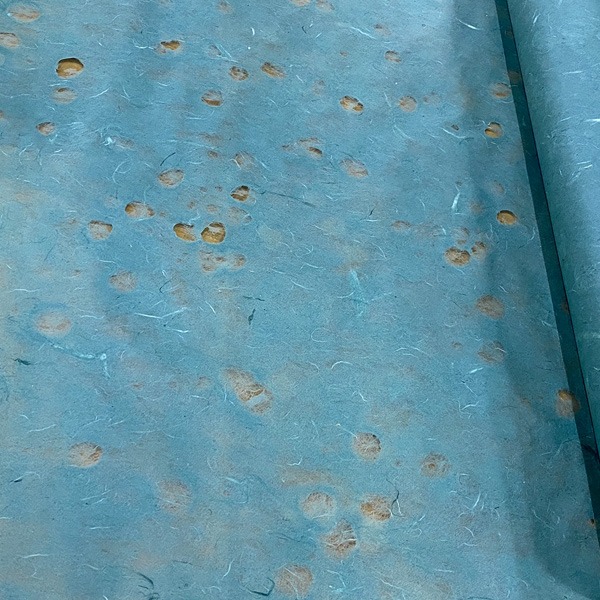 청록색 물방울운용 롤한지벽지 (55cmX30m)